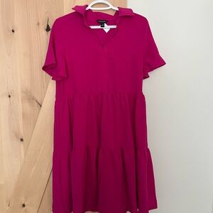 Tahari Pink Short Sleeve Dress